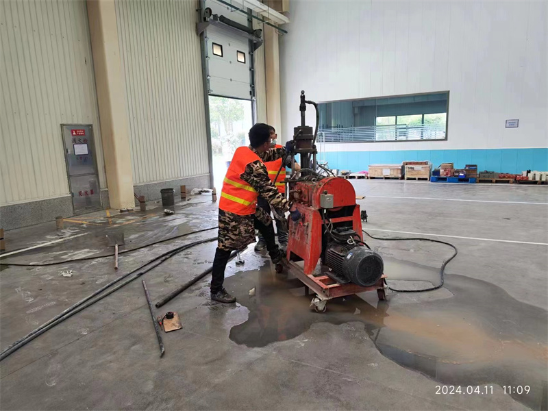 长沙厂房地面下沉塌陷注浆加固施工